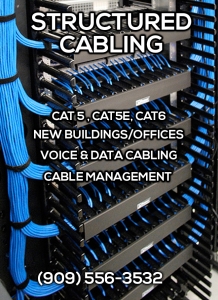Structured Cabling CAT5 CAT5e CAT6 Installation Services